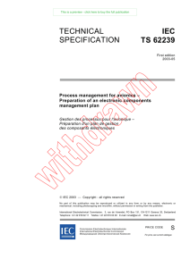 TECHNICAL SPECIFICATION IEC TS 62239