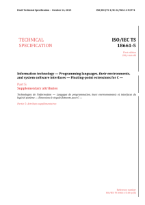 TECHNICAL ISO/IEC TS SPECIFICATION 18661-5 - Open