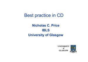 Best practice in CD - University of Warwick
