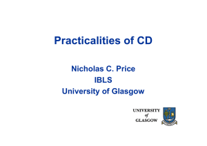 Practicalities of CD - the University of Warwick