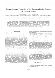 Thermodynamic Properties of the Superconducting State in the