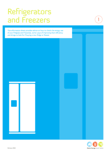 Refrigerators and Freezers