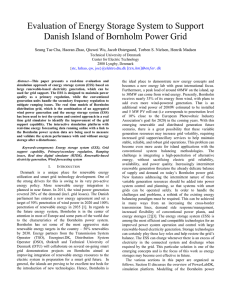 Evaluation of Energy Storage System to Support