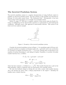 The Inverted Pendulum System