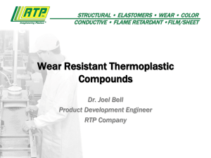 Wear Resistant Thermoplastic Compounds