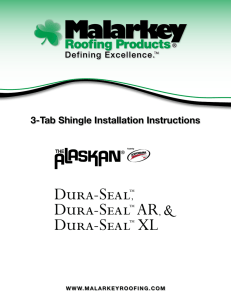 3-Tab Shingle Installation Instructions