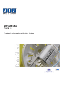 EMI Test System CISPR 15