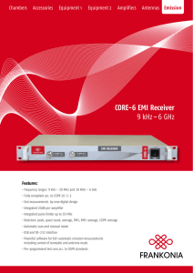 Core-6 eMI receiver 9 kHz–6 GHz