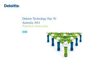 Deloitte Technology Fast 50 Australia 2014 Powerful Connections