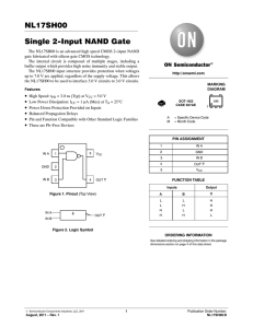 NL17SH00 - Single 2-Input NAND Gate