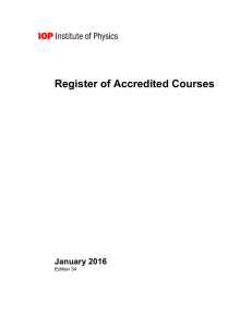 Register of Accredited Courses