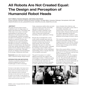 All Robots Are Not Created Equal: The Design and Perception of