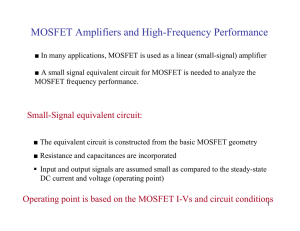 MOSFET Amplifiers and High