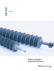 Sediver composite suspension insulators ANSI USA/Canada