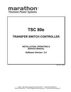 TSC 80e Controller Manual