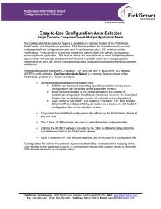 ProtoCessor Configuration Auto Selector