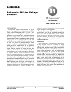 AND8005 - Automatic AC Line Voltage Selector