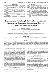 Interpretation of Finite-Length-Warburg
