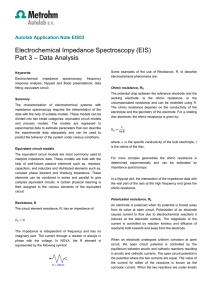 Electrochemical Impedance Spectroscopy (EIS): Part 3 – Data