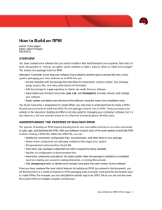 How to Build an RPM