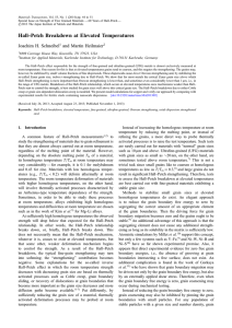 Hall–Petch Breakdown at Elevated Temperatures