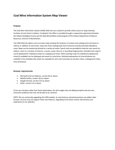 Coal Mine Information System Map Viewer