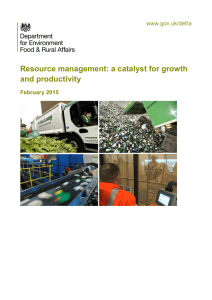 Resource management: a catalyst for growth and productivity