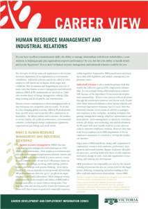 human resource management and industrial relations