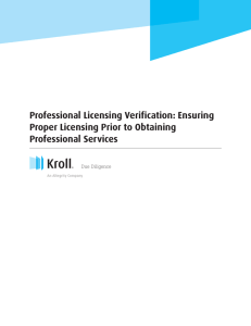 Professional Licensing Verification: Ensuring Proper