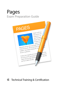 Pages Exam Preparation Guide - Training