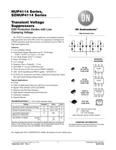 NUP4114 - Transient Voltage Suppressors