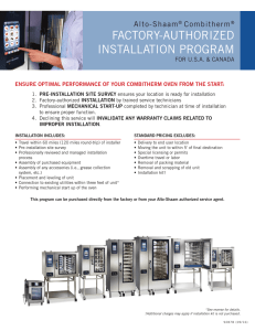 factory-authorized installation program - Alto