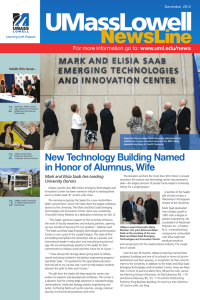 New Technology Building Named in Honor of Alumnus, Wife