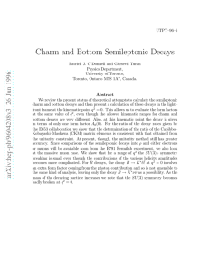 Charm and Bottom Semileptonic Decays