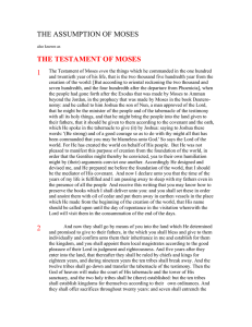 the assumption of moses - The Fishers of Men Ministries