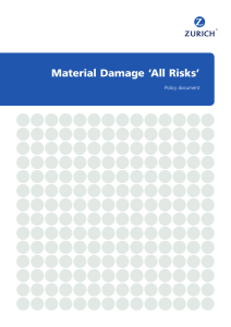 Material Damage `All Risks`