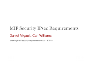 Multiple Interfaces IPsec Security Requirements