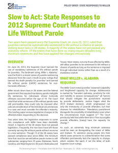 Slow to act : state responses to 2012 Supreme Court mandate on life