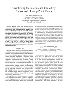 Quantifying the Interference Caused by Subnormal Floating