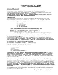 Spatial Modeling - Texas Tech University Departments