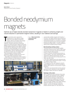 Bonded neodymium magnets