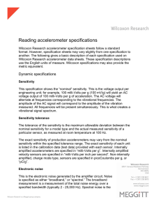 Reading accelerometer specifications