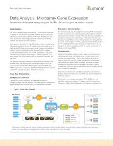 Microarray Gene Expression -...Data Analysis