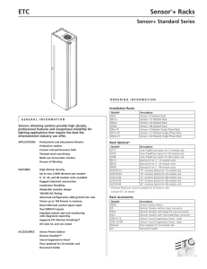 ETC Dimmer Rack Specifications