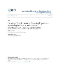 Creating a Transformational Learning Experience
