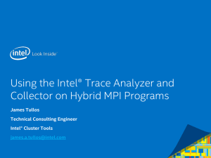 Using the Intel® Trace Analyzer and Collector on Hybrid MPI
