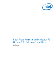 Intel® Trace Analyzer and Collector 7.2 Update 1 for Windows* and