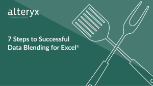 7 Steps to Successful Data Blending for Excel