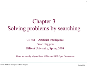 Chapter 3 Solving problems by searching