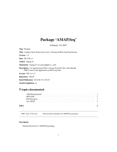 Package `AMAP.Seq`